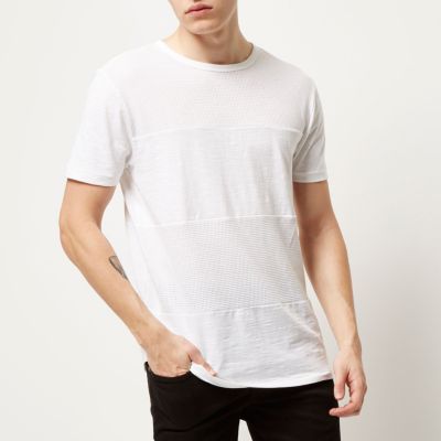 White block panel t-shirt